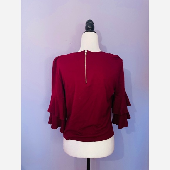 Anthropologie W5 Concepts ruffle sleeve blouse - Picture 4 of 5